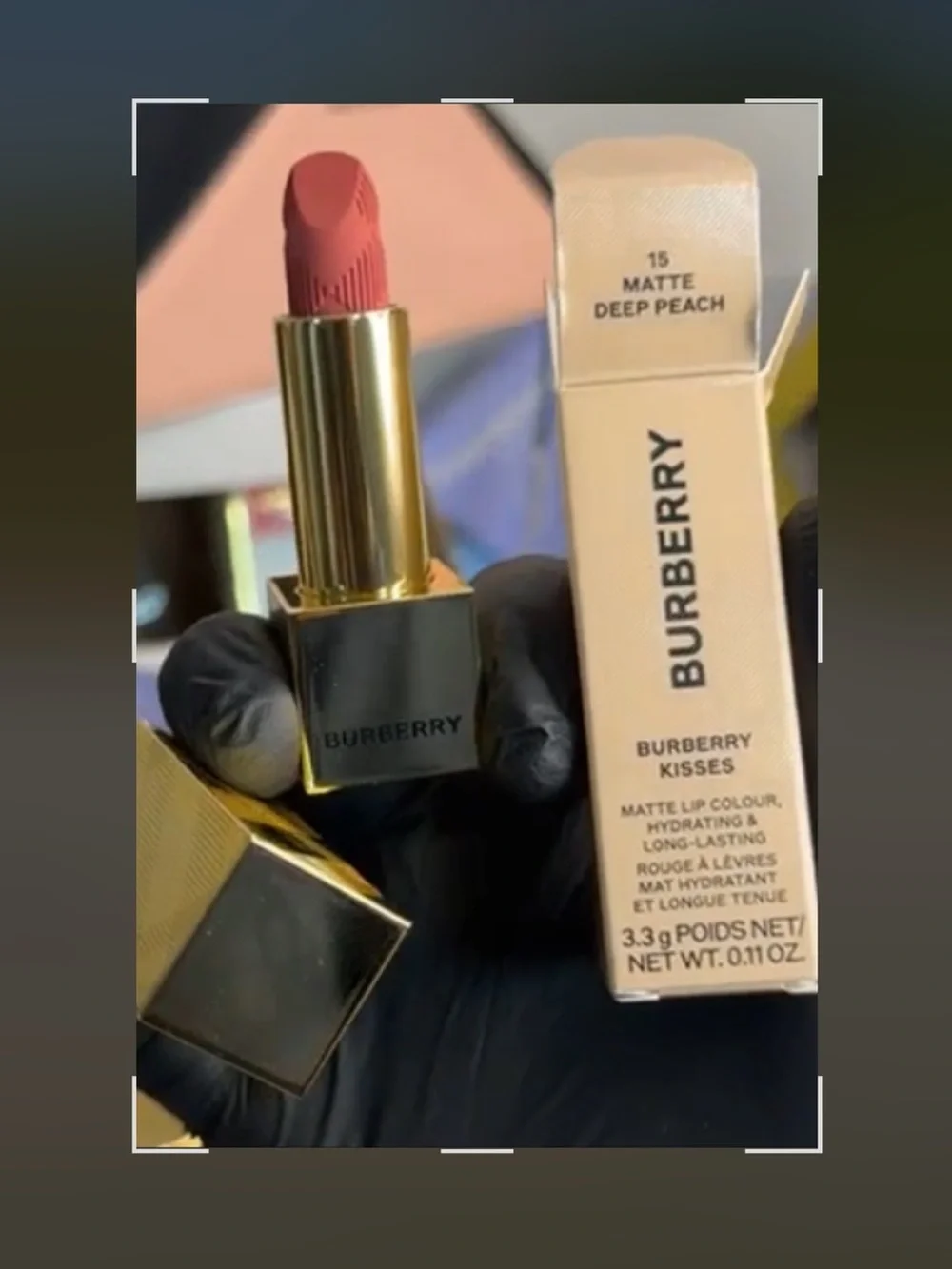 Burberry Matte Lipstick - Deep Peach Pink